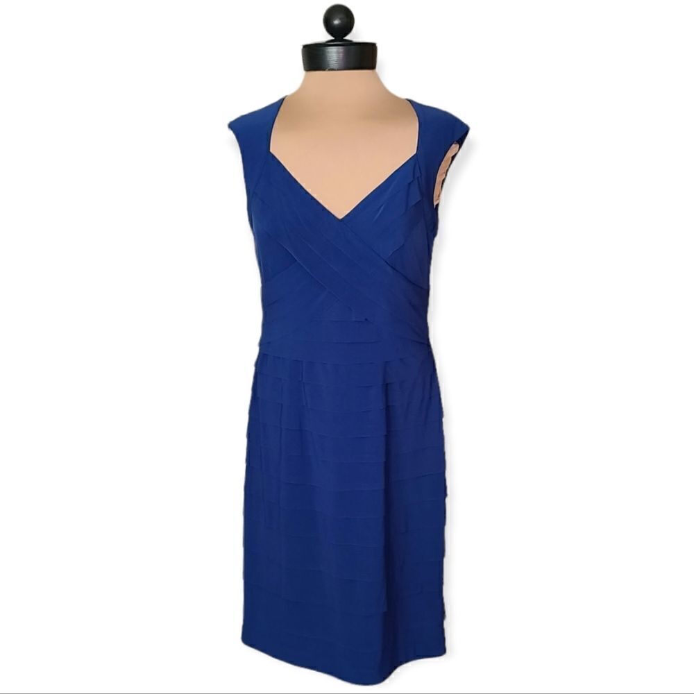 Jones Wear Blue Bandage Style Dress Size 6